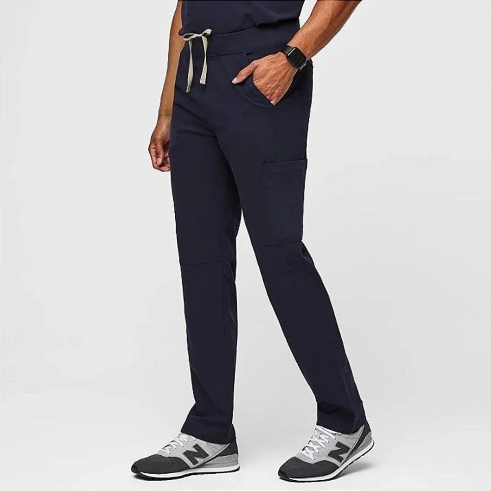 Figs Men's Axim Cargo Scrub Pants Size XL Navy Medical HealthCare Uniform EUC